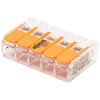 Castorama 10 mini Bornes à Cliquet 5 entrées Wago (série 221) 0,14-4 mm² soldes en ligne 5