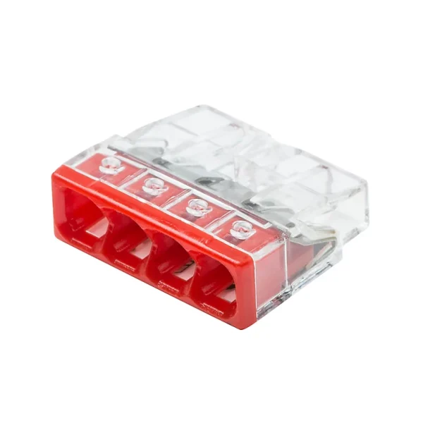 Castorama 10 mini Bornes Automatiques 4 entrées Wago ‘2273) 0,5 – 2,5 mm² Nouvelle tendance 1