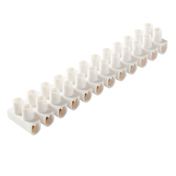 Castorama 12 Barettes De Connexion Diall 2 entrées 10 mm² / 16 A Blanc Les achats en ligne 1