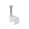 design à la mode Castorama 25 Cavaliers Pour Câble électrique 2 Fils 4 Mm Blanc 5