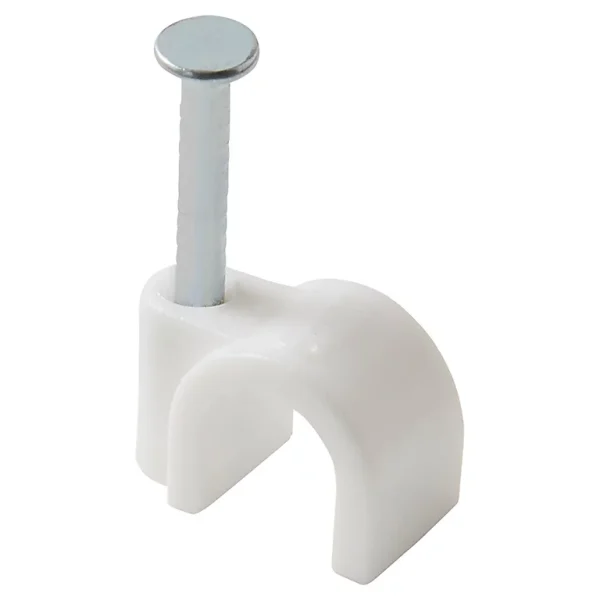Castorama 25 Cavaliers Ronds En Nylon Diall ø 7 Mm Blanc De super promotions disponibles 1