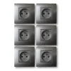 Castorama 6 Prises 2 Pôles+terre Colours Kalya Métal soldes de Noël 7