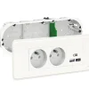 Castorama Bloc Prise 2 Pôles+terre Et Prise Chargeur 2 Usb A+C Unica Pro Blanc pas cher en vente 5