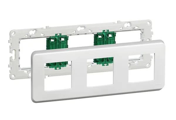 magasins pas chers Castorama Bloc Support Et Plaque 3×2 Modules Unica Pro Blanc 1