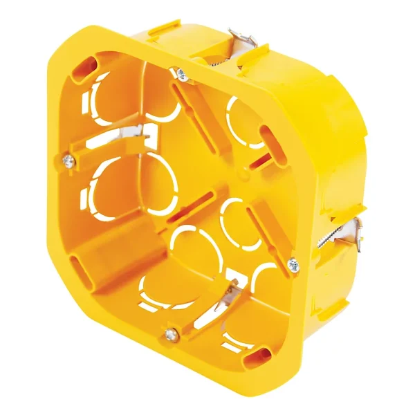 magasin pas cher Castorama Boîte De Dérivation à Encastrer Pour Cloison Sèche Avec Entrées Et Système De Fermeture à Vis Diall 100 x 100 x 40 Mm 1