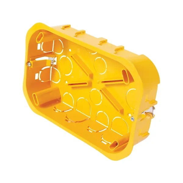 Livraison gratuite Castorama Boîte De Dérivation à Encastrer Pour Cloison Sèche Avec Entrées Et Système De Fermeture à Vis Diall 160 x 100 x 40 Mm 1