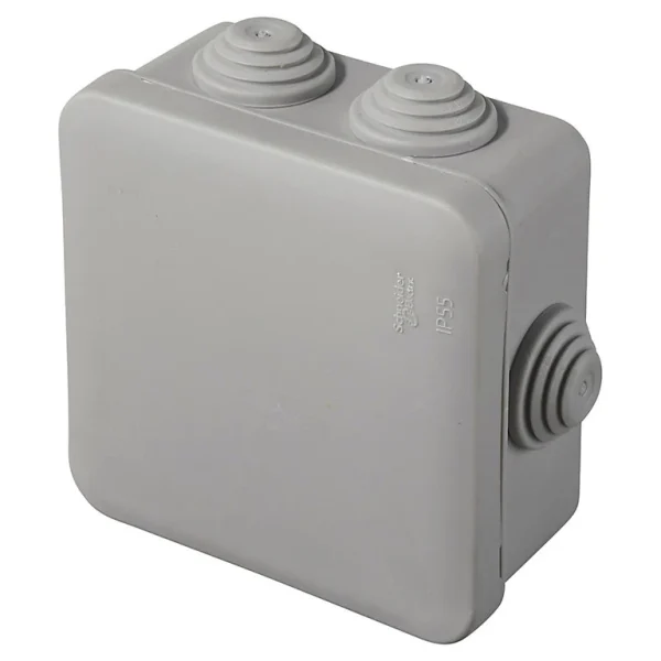 vente pas cher en ligne Castorama Boîte De Dérivation Carrée Extérieure Avec 7 Passe-câbles Et Système De Verrouillage Schneider Mureva 80 x 80 x 45 mm 1