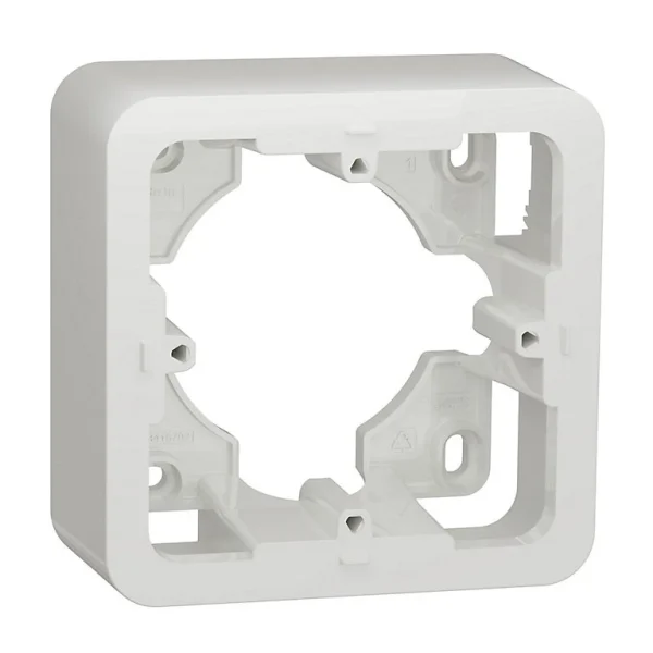 Prestation Et Rapide Castorama Boîte En Saillie 1 Module Unica Pro Blanc 1