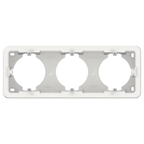 Castorama Boîte En Saillie 3 Modules Unica Pro Blanc shopping pas cher 1