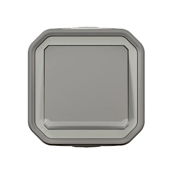 Castorama Bouton Poussoir Lumineux Legrand Plexo Gris En Saillie Neuve avec étiquette 1