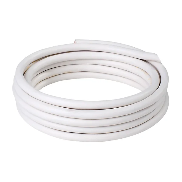 achat pas cher Castorama Câble électrique Flexible H03VVF 3×0,75 mm² Blanc – 25 m 1