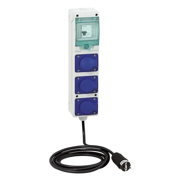 belle Castorama Coffret électrique De Chantier Schneider Electric Kaedra 3 Prises 16A 1