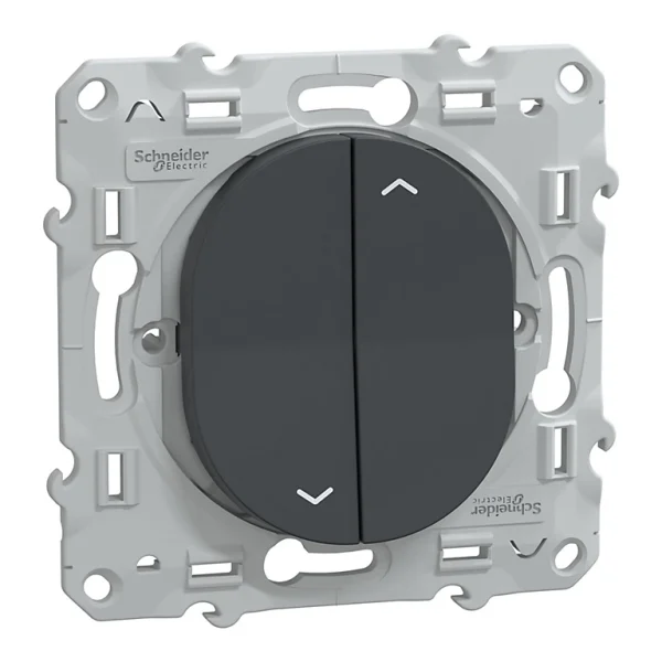 Castorama Commande De Volet Roulant Schneider Electric Ovalis 2 Boutons Anthracite Nouvelle tendance 1