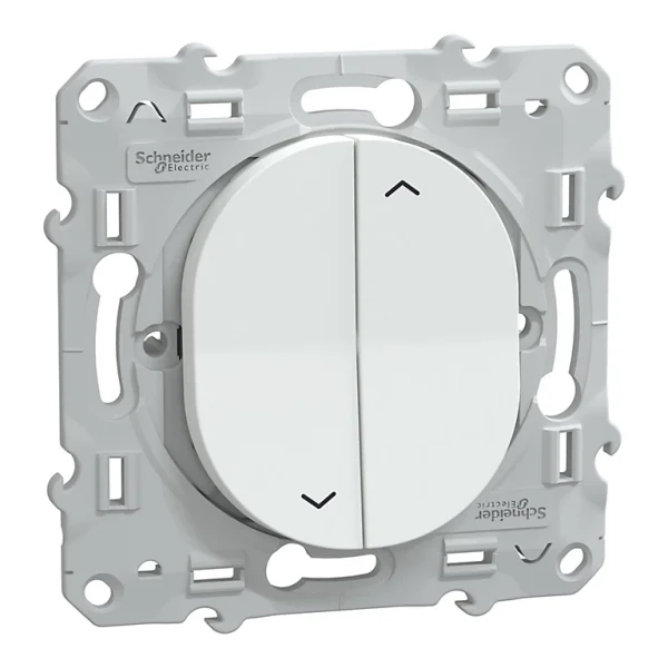 soldes Castorama Commande De Volet Roulant Schneider Electric Ovalis 2 Boutons Blanc 1