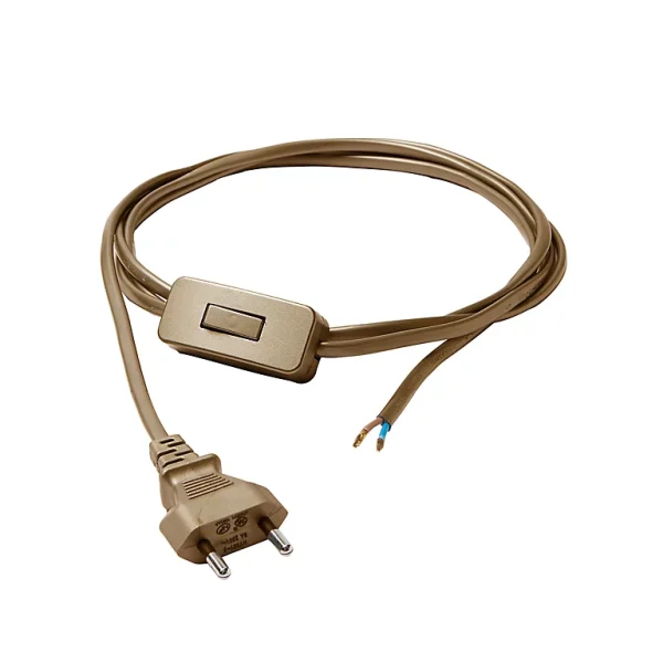 Castorama Cordon De Lampe Avec Interrupteur Or Diall 2m styles dernier cri 1