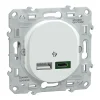 Castorama Double Chargeur USB A 7.5W + C 45W Schneider Electric Ovalis Blanc Retour gratuit en magasin. 7