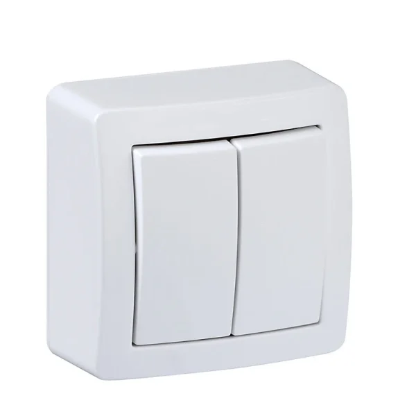 Castorama Double Interrupteur Va-et-vient Schneider Electric Alrea mode pas cher 1