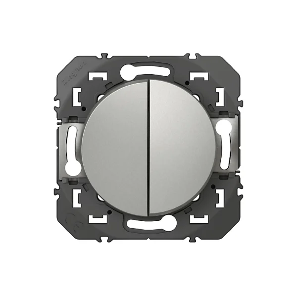meilleure qualité Castorama Double Poussoir Legrand Dooxie Aluminium 1