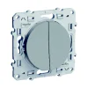 Livraison Standard/Rapide Castorama Double Poussoir Schneider Electric Odace Aluminium 7