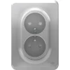 Nouvelle tendance Castorama Double Prise 2 Pôles + Terres Schneider Electric Unica Alu 5