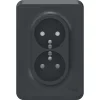 Castorama Double Prise 2 Pôles + Terres Schneider Electric Unica Anthracite mode tendance 5