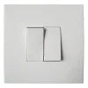 Distributeur Officiel Castorama Double Va-et-vient Blanc Diall 7