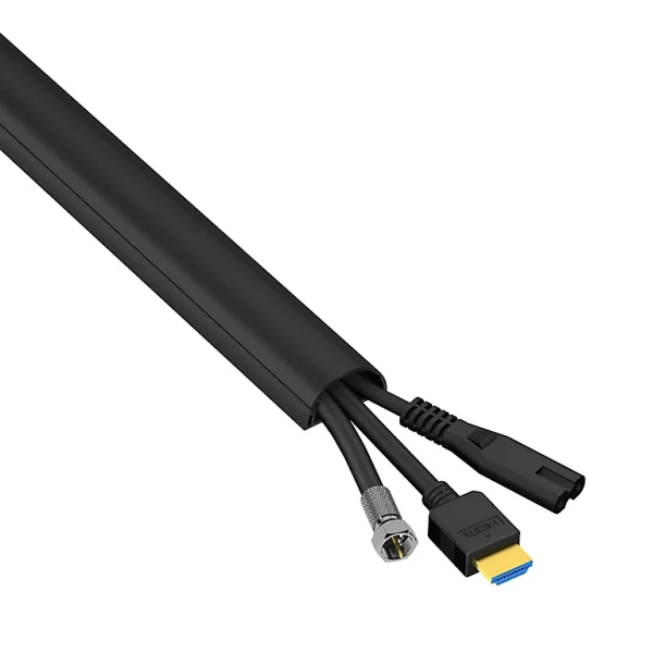 Castorama Goulotte Décorative Demi-ronde Noire Auto-adhésive D-Line 30 X 15 Mm, 1 m en ligne 1