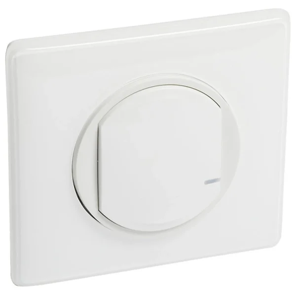 magasin france Castorama Interrupteur à Option Variateur à Câbler Pour Installation Connectée Céliane With Netatmo Avec Plaque Blanche 1