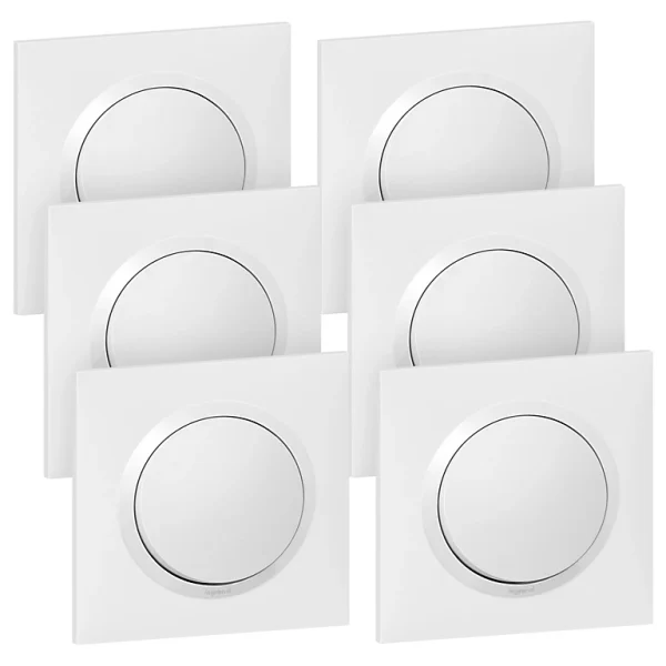 Castorama Interrupteur Legrand Dooxie Blanc, 6 Pièces vente chaude 1
