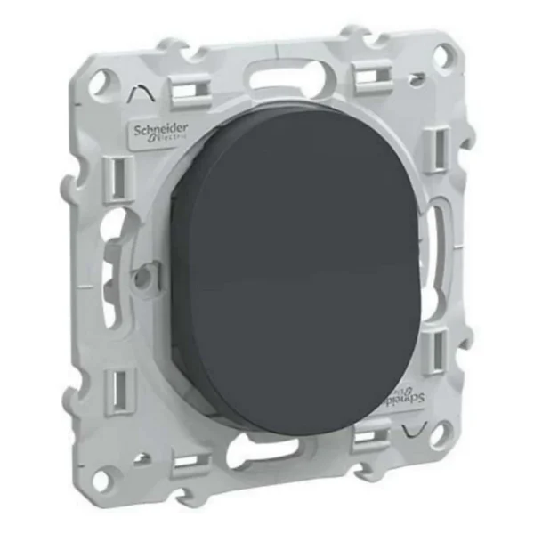 Castorama Interrupteur Schneider Electric Ovalis Anthracite vente à bas prix 1