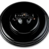 boutiqued en ligne Castorama Interrupteur Va-et-vient Fontini Garby Porcelaine Noire, Manette Noire 5