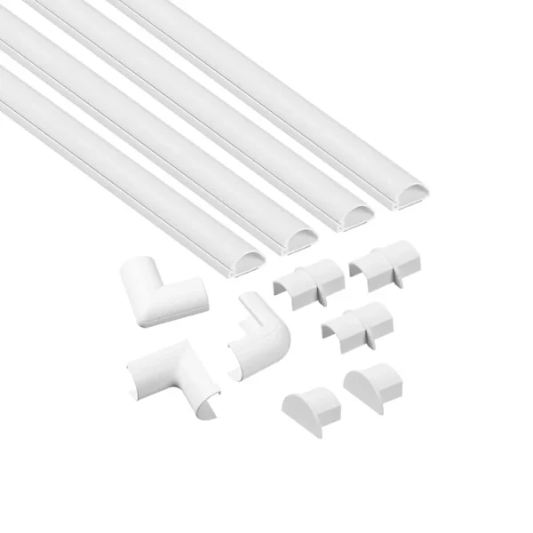 aux meilleurs prix Castorama Kit Moulure Semi-circulaire D-Line 20 X 10 Mm Blanc Avec Accessoires, Lot De 4 1