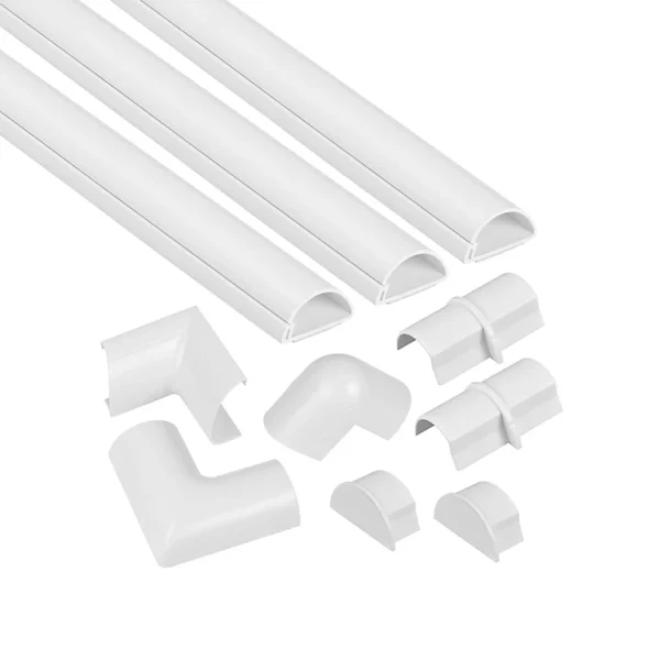 Castorama Kit Moulure Semi-circulaire D-Line 30 X 15 Mm Blanc Avec Accessoires, Lot De 3 vente à bas prix 1