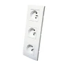garantie de qualité Castorama Kit Prise Triple Colours Kalya Blanc 7