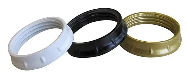 à prix d'occasion Castorama Lot 3 Bagues De Fixation Pour Abat-jour Pour Douille E14 Tibelec Blanc Noir Or Ø35mm 1