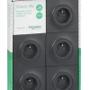 Castorama Lot 5 Prises 2 Pôles+terre Schneider Electric Odace Anthracite qualité supérieure 7