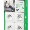 a Prix Discount Castorama Lot De 4 Prises SCHNEIDER ELECTRIC Unica 2 Pôles+terre Blanc 7