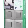 Castorama Lot De 4 Va&vient SCHNEIDER ELECTRIC Unica 2 Pôles+terre Aluminium Retour Facile et Gratuit 5