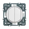 magasin pour Castorama Mécanisme Double Poussoir Legrand Céliane 6A Blanc 5