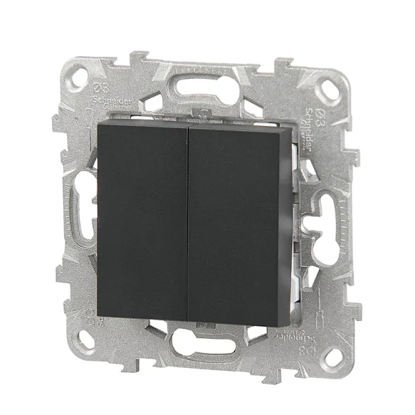 Castorama Mécanisme Double Va&vient SCHNEIDER ELECTRIC Anthracite Nouvelle Collection 1