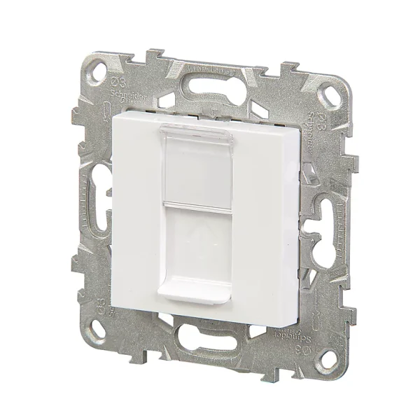 en ligne vente Castorama Mécanisme Pour Prise RJ45 CAT6 Schneider Electric Unica Blanc 1