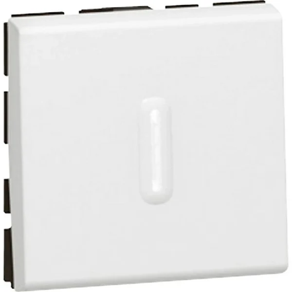 exclusivement disponibles Castorama Mécanisme Poussoir à Voyant Legrand Mosaïc Blanc, 2 Modules 1
