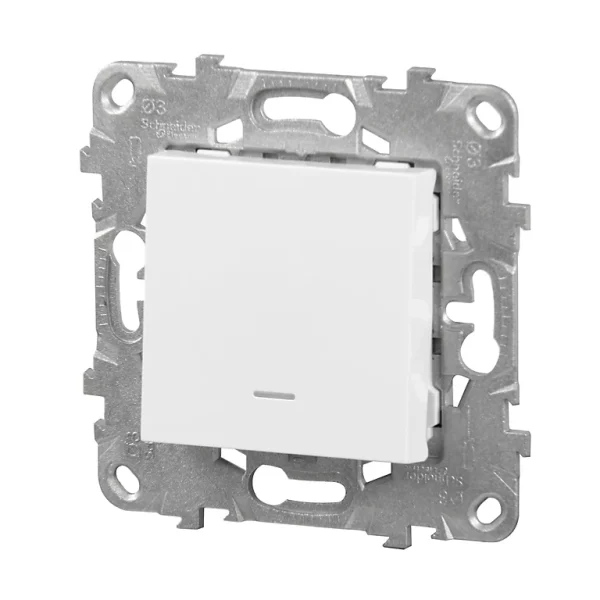 soldes magasin Castorama Mécanisme Poussoir à Voyant SCHNEIDER ELECTRIC Blanc 1