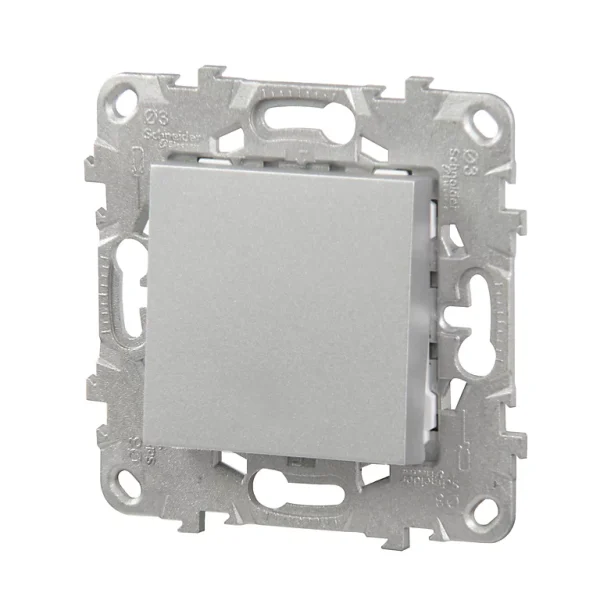 vente pas cher en ligne Castorama Mécanisme Poussoir SCHNEIDER ELECTRIC Unica Aluminium 1