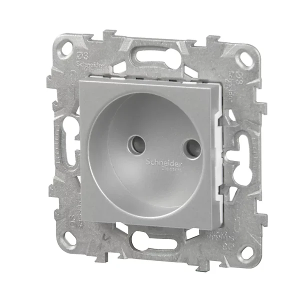 Castorama Mécanisme Prise 2 Pôles Schneider Electric Aluminium à prix imbattables 1