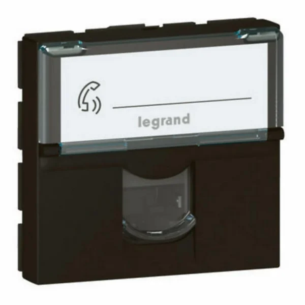 grande promotion Castorama Mécanisme Prise RJ45 6STP Legrand Mosaïc Noir 1