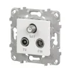 en ligne officielle Castorama Mécanisme Prise TV-FM-SAT SCHNEIDER ELECTRIC Blanc 7