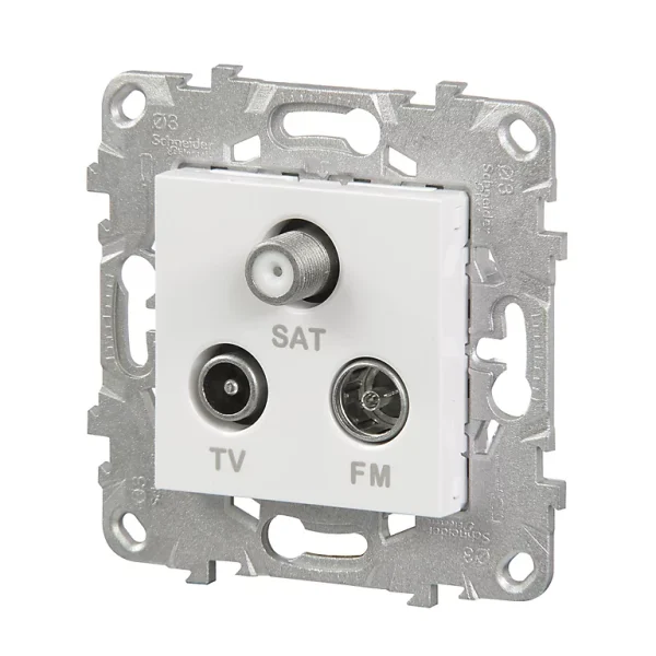 en ligne officielle Castorama Mécanisme Prise TV-FM-SAT SCHNEIDER ELECTRIC Blanc 1