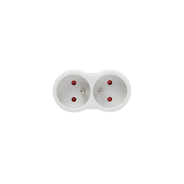 Castorama Multiprise 2 Prises 16A Blanc Prestation Et Rapide 1