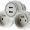 grande popularité Castorama Multiprise 2 Prises Diall 16A USB Blanc/gris 5